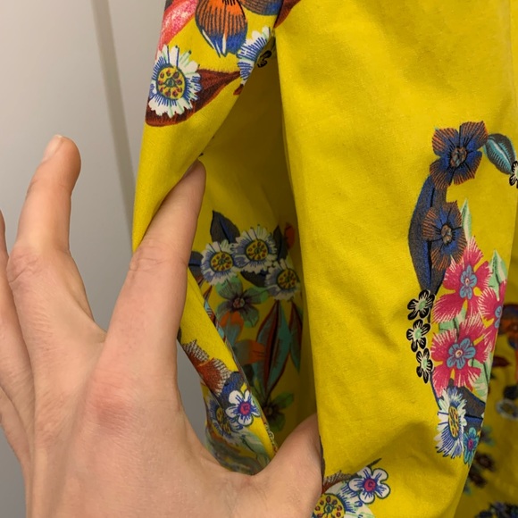 Anthropologie Maeve Sunniva bright yellow tent dress with pockets - Picture 8 of 9